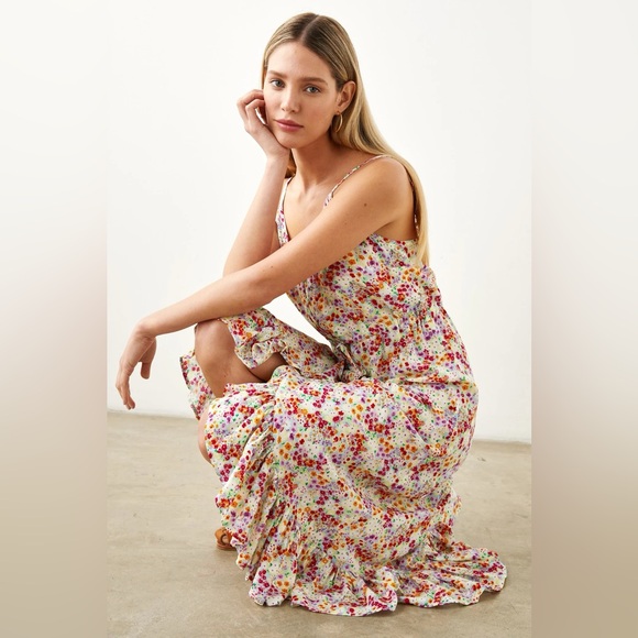 Rails Frida Spaghetti Strap Rayon Dress in Fleur - Picture 4 of 11